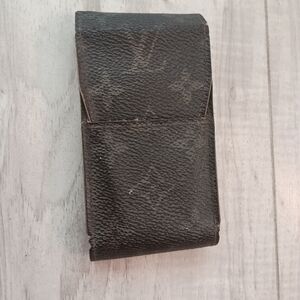 Louis Vuitton LV Etui Monogram Cigarette Tobacco Case Holder Brown Pouch